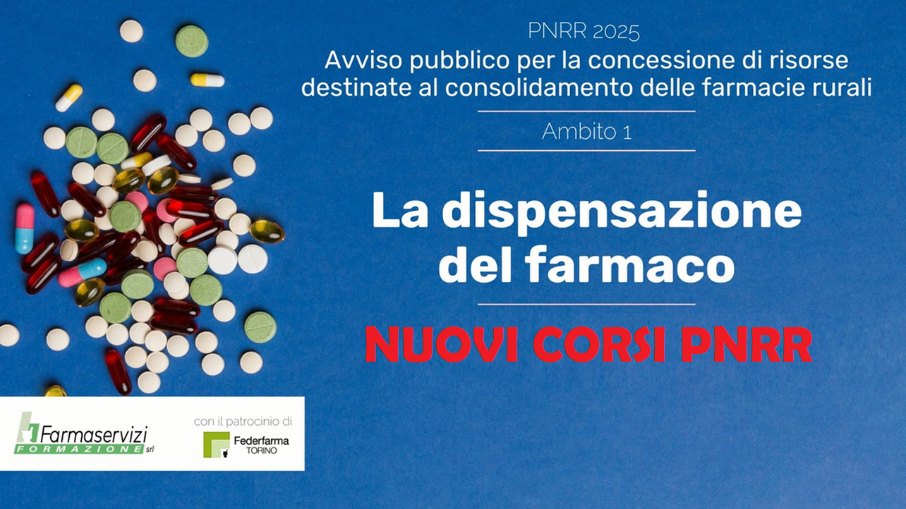 Course Image PNRR AMBITO 1: LA DISPENSAZIONE DEL FARMACO - FOCUS SUI FARMACI INNOVATIVI